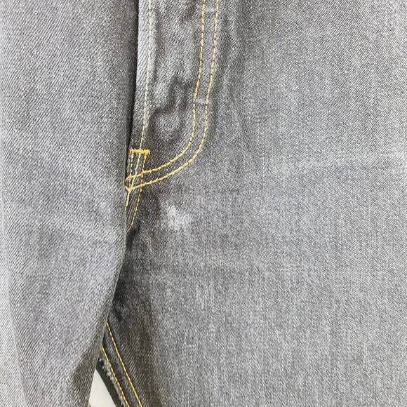 Levi's 501 Original Button Fly Black Denim Jeans Size 38x34, PRE-OWNED - Picture 9 of 11